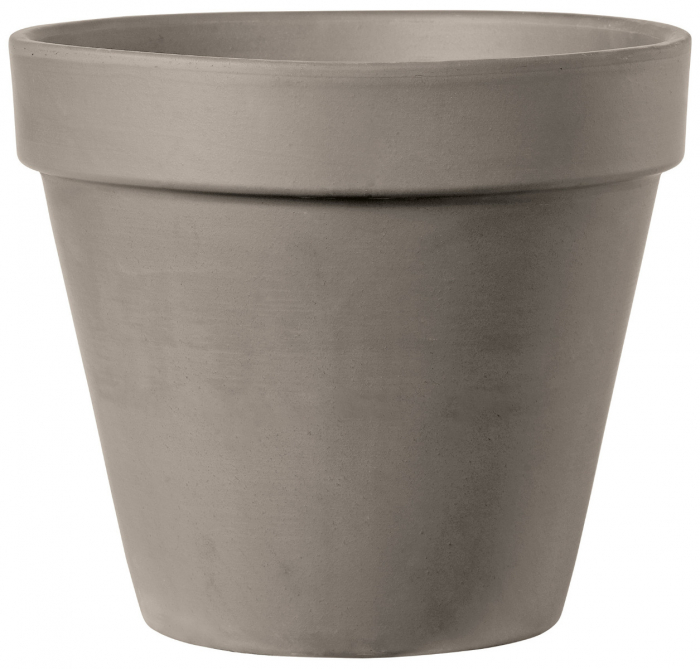 Pot horticole en terre cuite émaillée Blanc – D19 x H17 : Pots en
