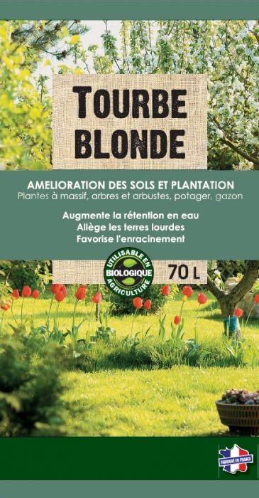 TOURBE BLONDE Vert&Nature CU-010 : incitavert : Distributeur de fournitures  professionnelles pour les espaces-verts, l'horticulture et le jardin.  Spécialiste des s