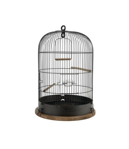 Relaxdays Cage à Oiseaux, avec Support, métal, p…