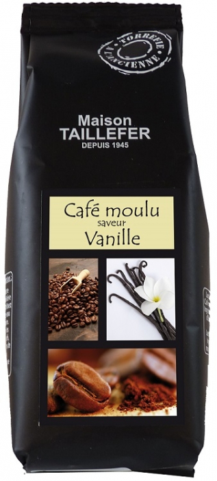 Café moulu saveur vanille